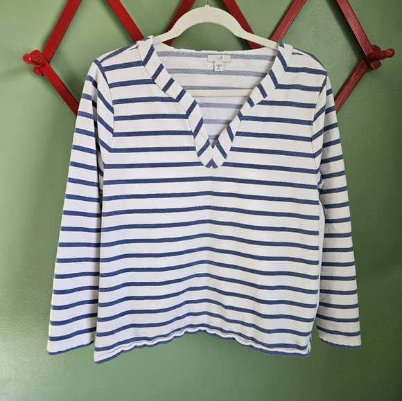 J. Jill XLP Striped Tunic - Picture 1 of 4